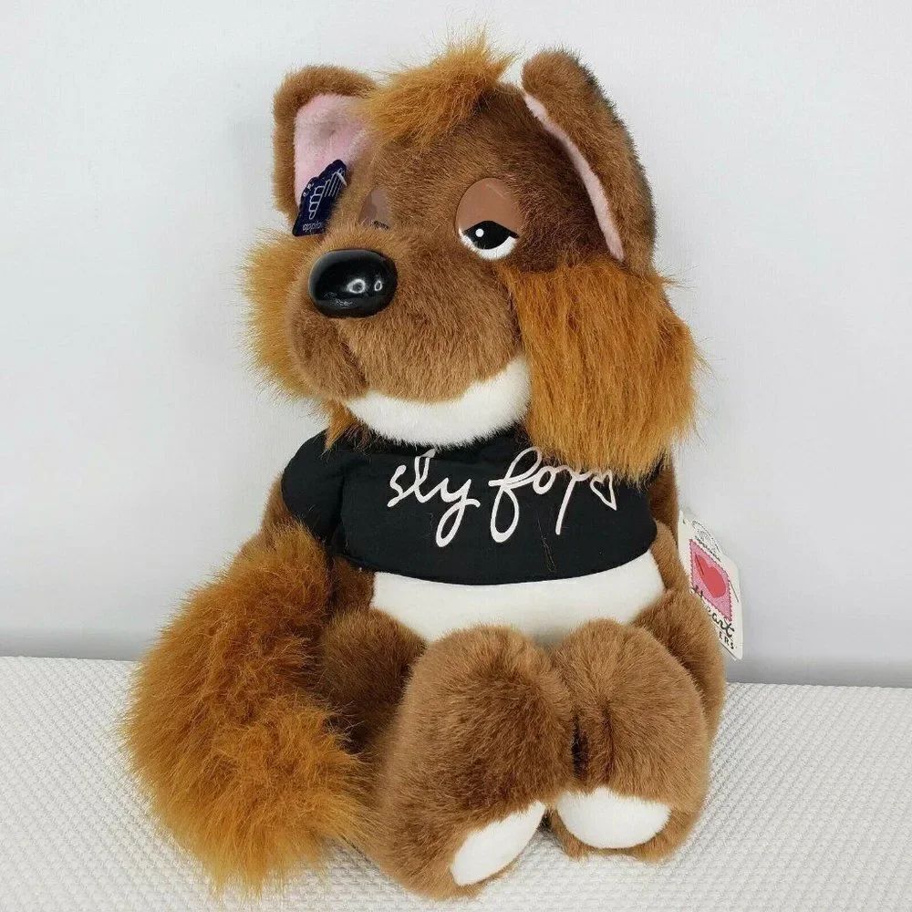 Applause Heart Ticklers Sly Fox Vintage Stuffed Animal Plush Toy 10 in